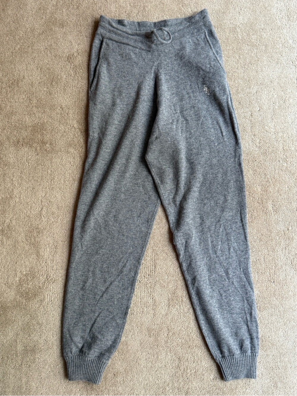 Sporty & Rich Heather Gray Jogger Sweatpants